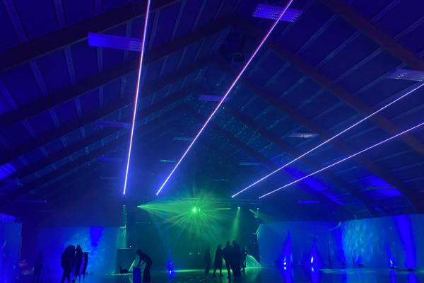 Laserlys til White-Wonderland Tema